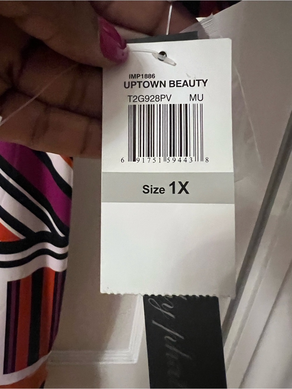 Baby Phat Multicolor Striped Women’s Dress - Pink, Orange, Black, White